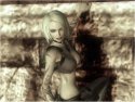 La bête noire aux cheveux blancs de Lara Croft