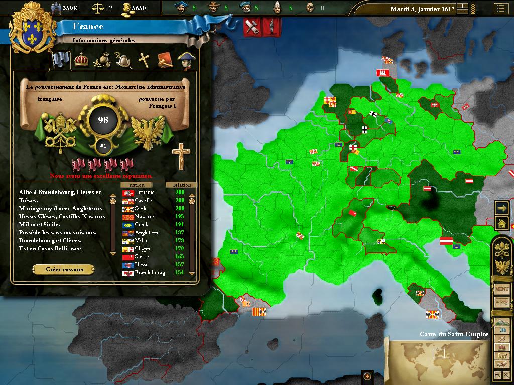 Jeu : Europa Universalis III : Napoleon's Ambition - PC